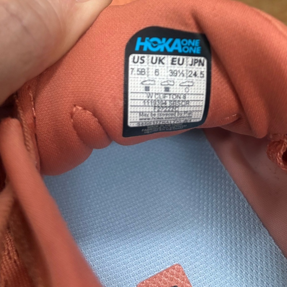 Hoka Women's Orange Running Shoes - Picture 6 of 7